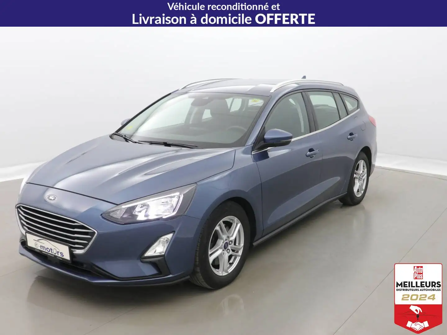 Ford Focus EcoBlue 120 BVA8 Trend +GPS +PDC AR/AV Bleu - 1