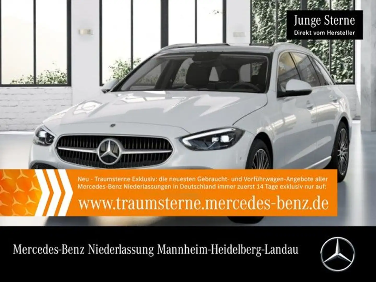 Mercedes-Benz C 300 T AVANTG+PANO+AHK+LED+KAMERA+TOTW+KEYLESS+9G Weiß - 1