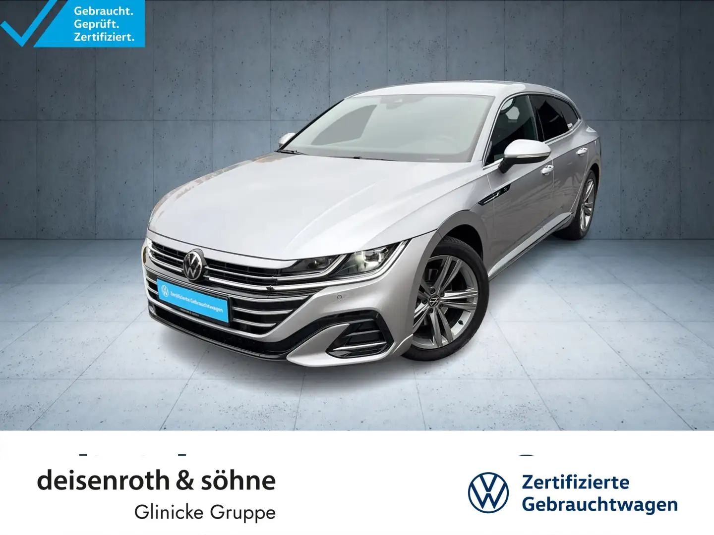 Volkswagen Arteon R-Line 2.0 TDI DSG AHK/Nav Silber - 1