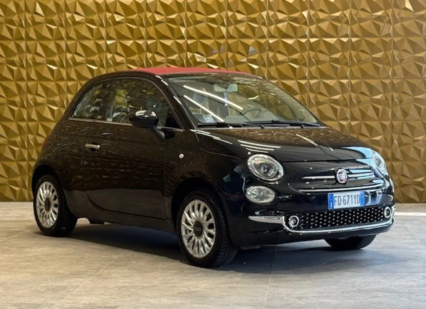Fiat 500C 500 Cabrio 1.2 Lounge 69cv Nero - 2