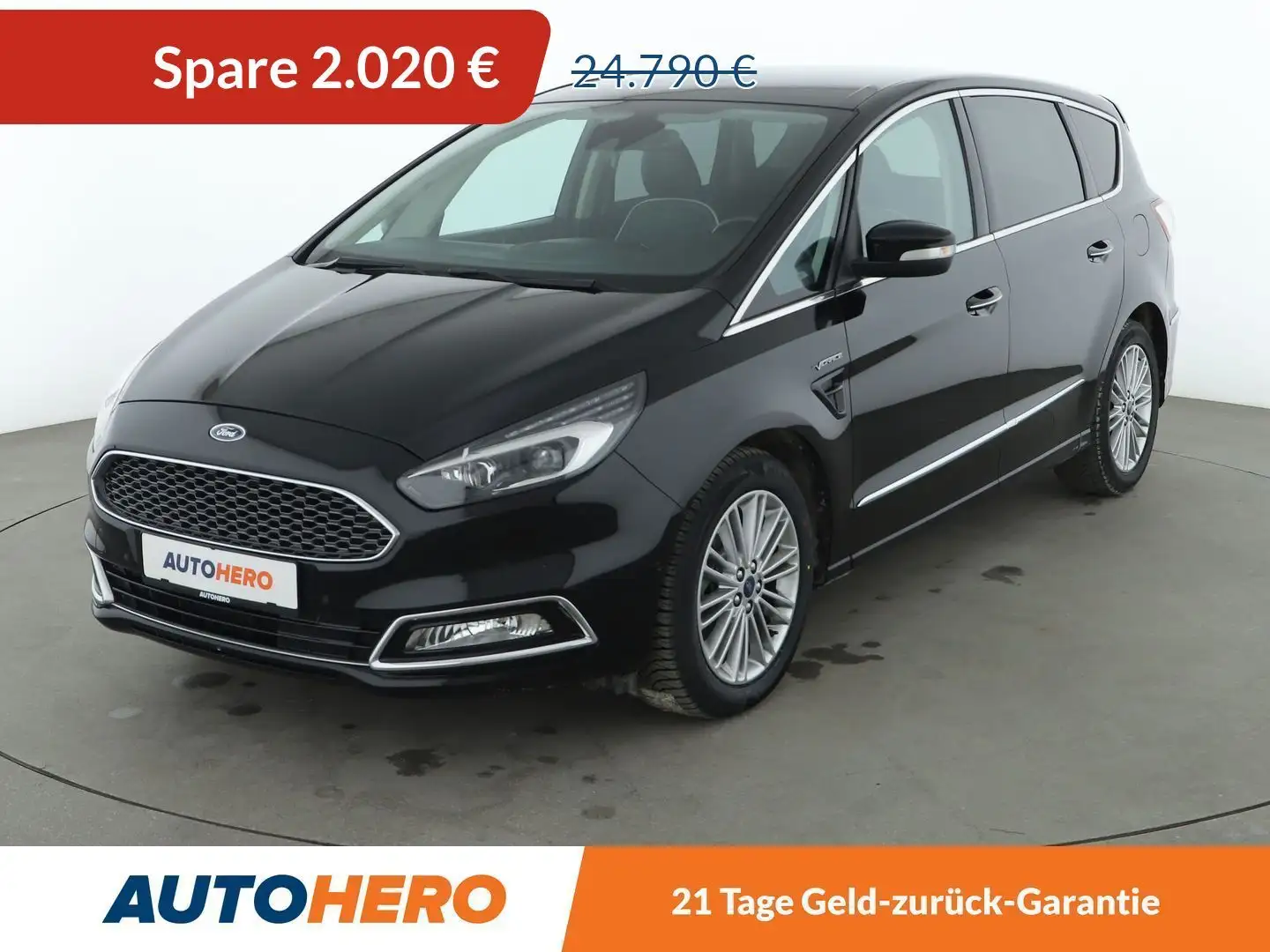 Ford S-Max 2.0 TDCi Bi-Turbo Vignale Aut.*NAVI*LED*SPUR*PDC* Schwarz - 1