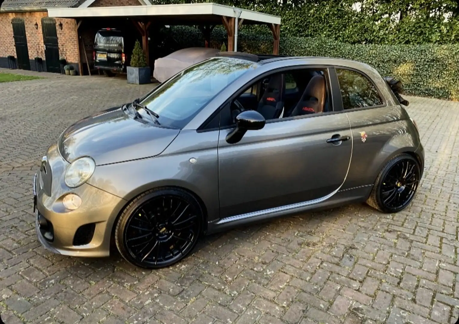 Fiat 500 Cabrio 0.9 TwinAir Abarth 595 Competizone Optic Gris - 1