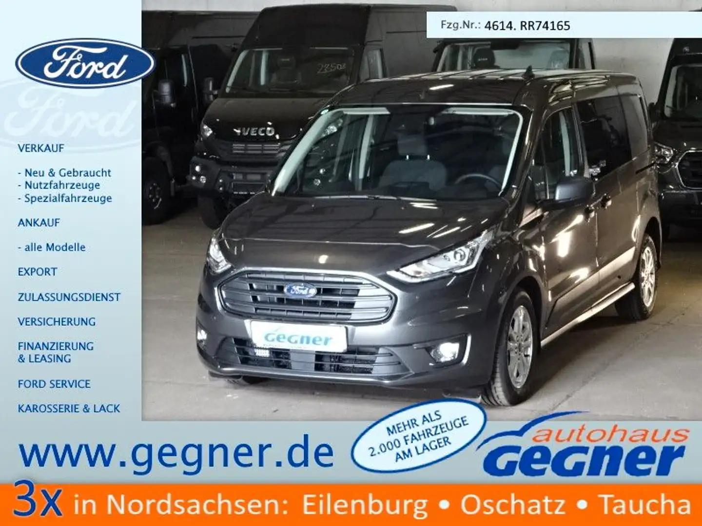 Ford Transit Connect 240L2 Trend Autom Kombi AHK ACC Gri - 1