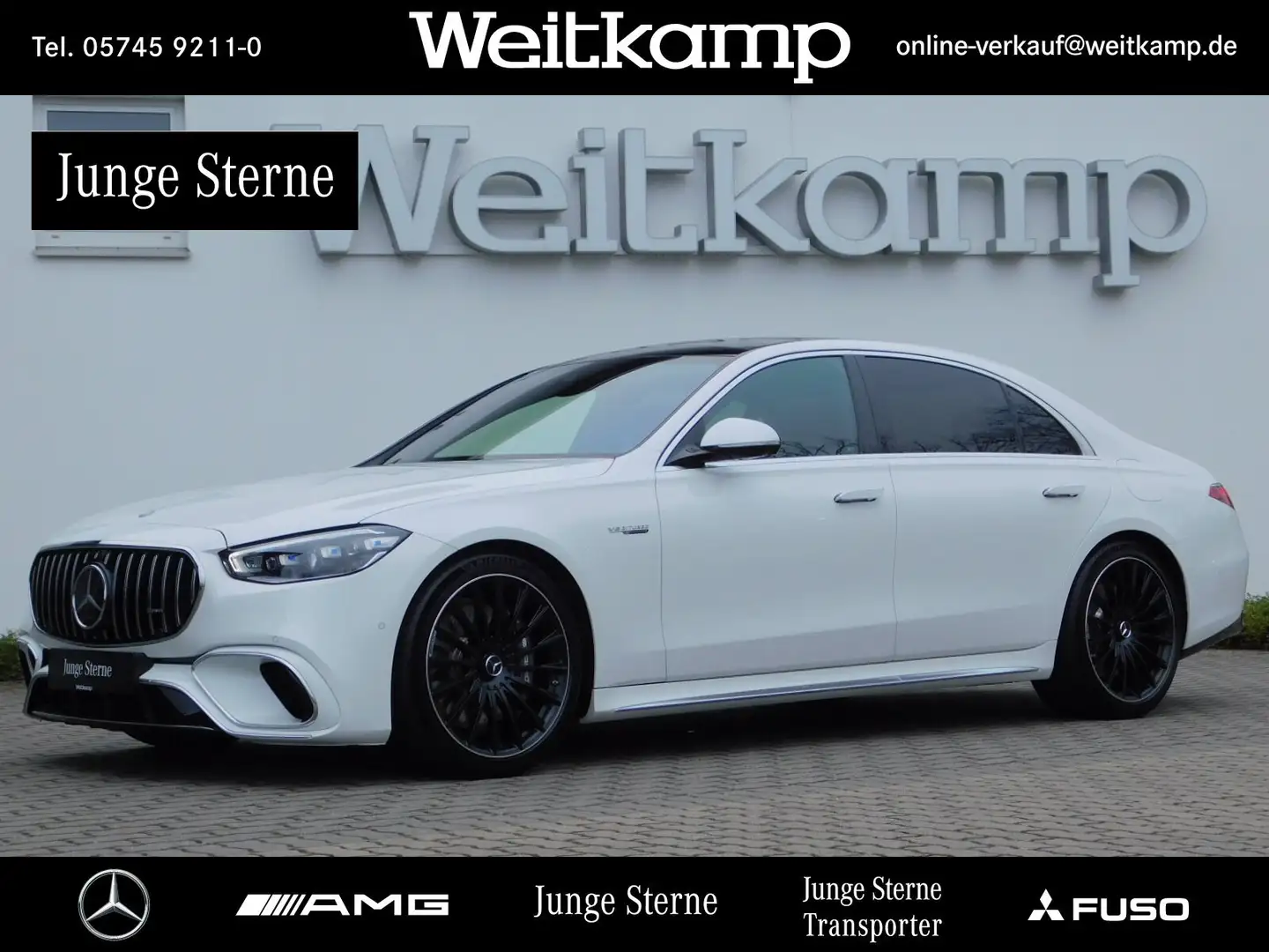 Mercedes-Benz S 63 AMG AMG S 63 E Fond-Ent+Panorama+Kühlschr.+Distronik Blanco - 1