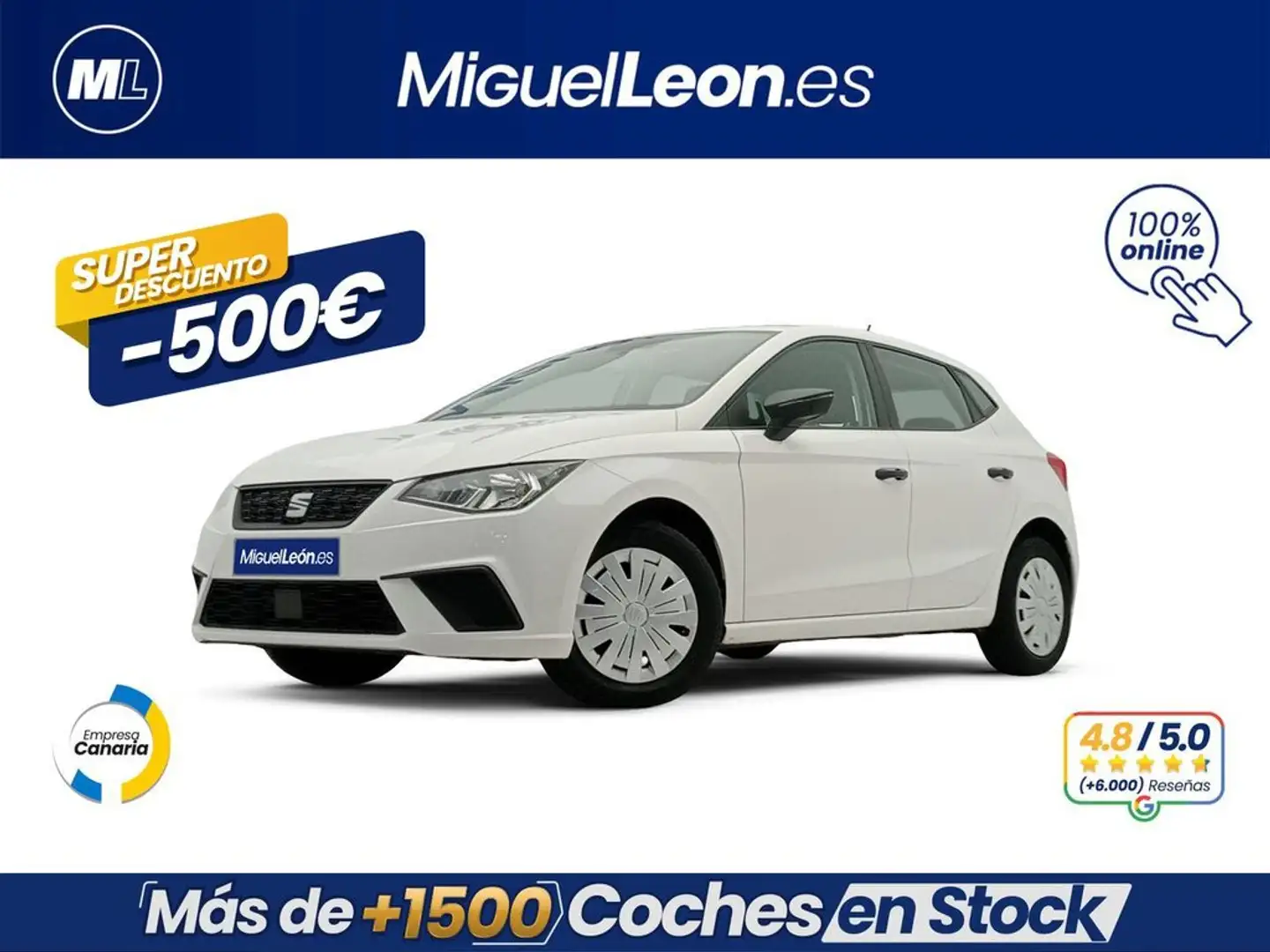 SEAT Ibiza 1.0 MPI S&S Reference 80 Blanco - 1