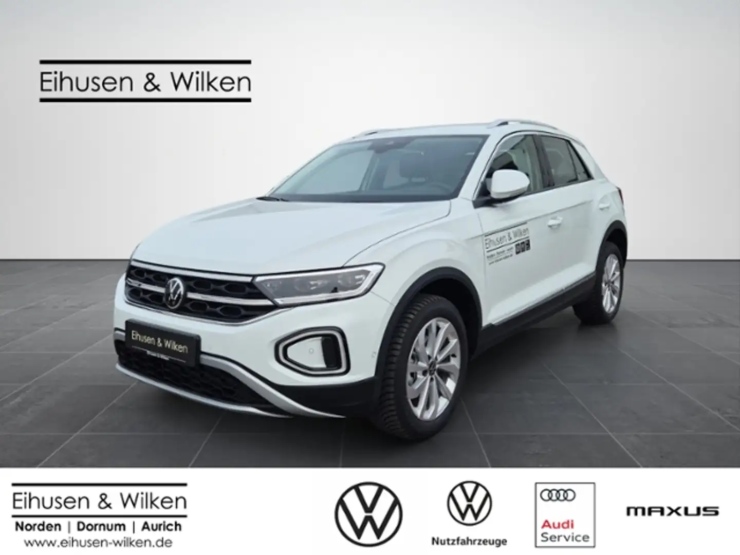 Volkswagen T-Roc 1.0+TSI+STYLE+LED PLUS+PDC+DC+ Weiß - 1