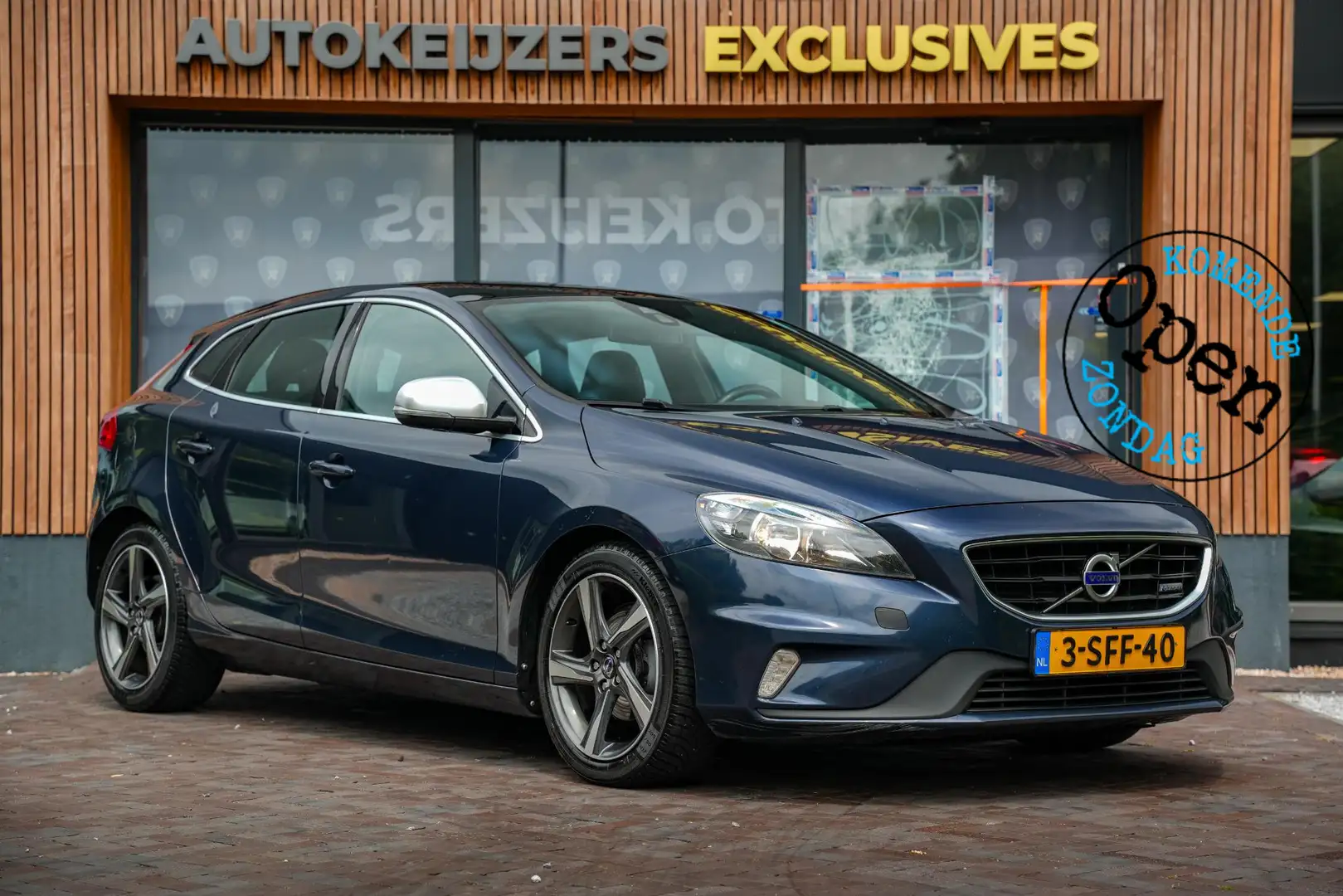 Volvo V40 1.6 D2 R-Design Panodak Cruise camera Navi Stoelve Blu/Azzurro - 1