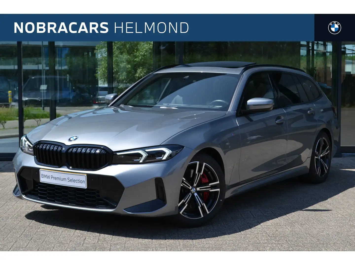 BMW 330 3 Serie Touring 330i M Sport Automaat / Panoramada Gris - 1