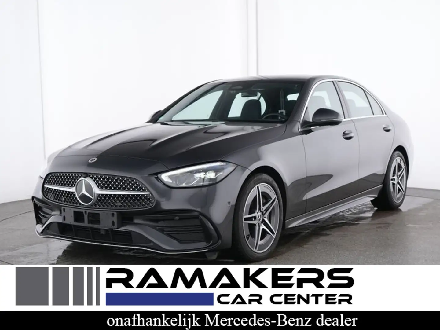 Mercedes-Benz C 180 AMG Line Memory LED Sfeerlicht Camera Carplay Gris - 1