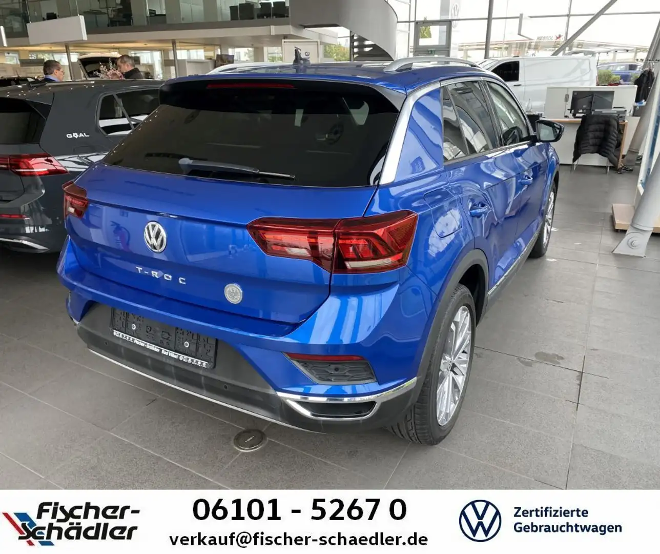 Volkswagen T-Roc T-ROC Sport 1.5TSI*DSG*LED*Navi*18''*RearView*Ac Синий - 2