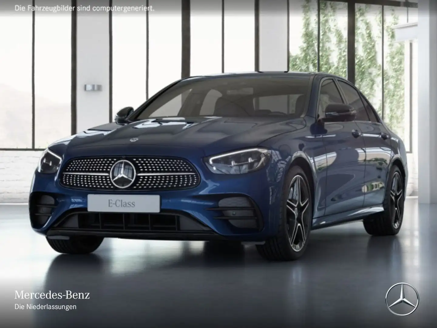 Mercedes-Benz E 300 de AMG+NIGHT+360+LED+FAHRASS+BURMESTER+9G Blau - 2