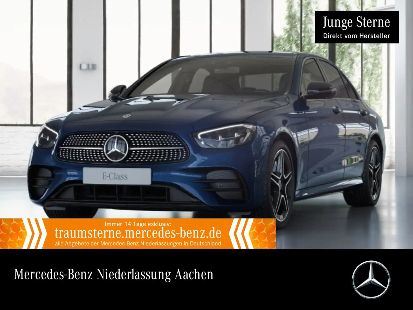 Mercedes-Benz E 300 de AMG+NIGHT+360+LED+FAHRASS+BURMESTER+9G Blau - 1