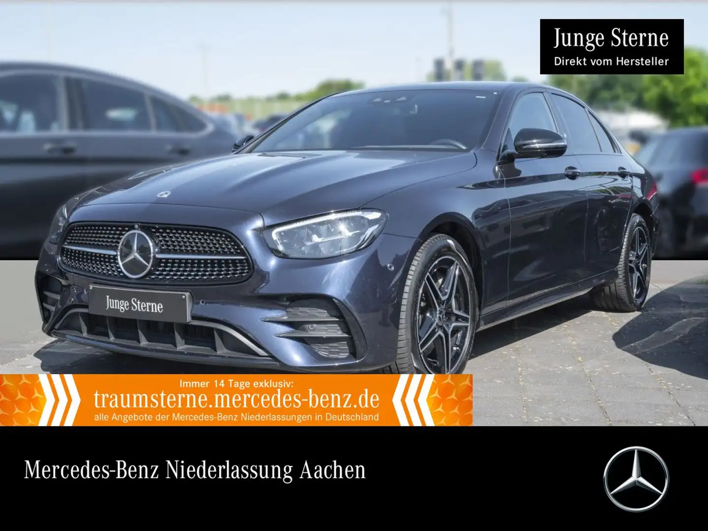 Mercedes-Benz E 300 de AMG+NIGHT+360+LED+FAHRASS+BURMESTER+9G Bleu - 1