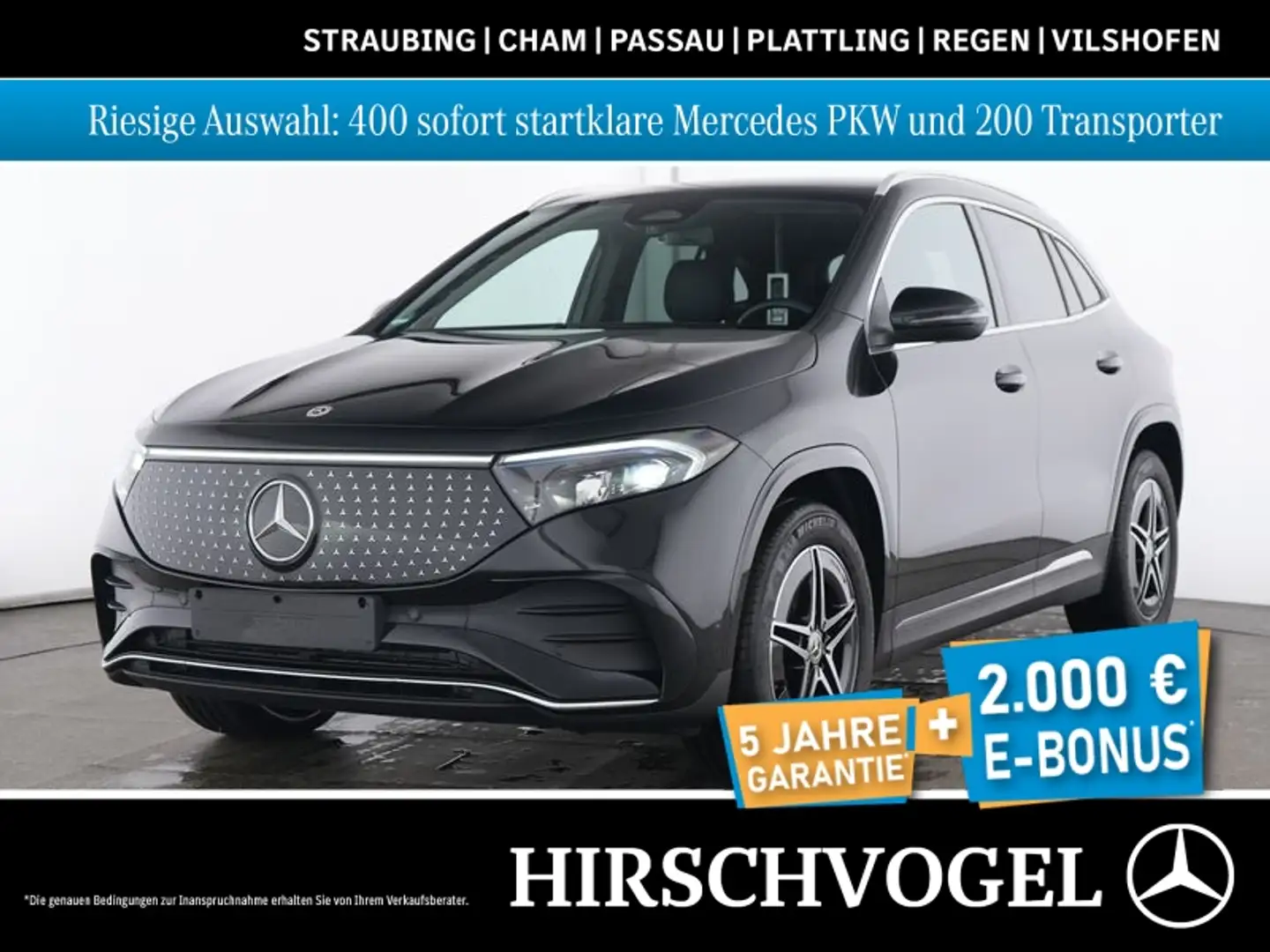 Mercedes-Benz EQA 350 4M AMG-Line+Burmester+MBUX+Navi-Prem+LED Noir - 1