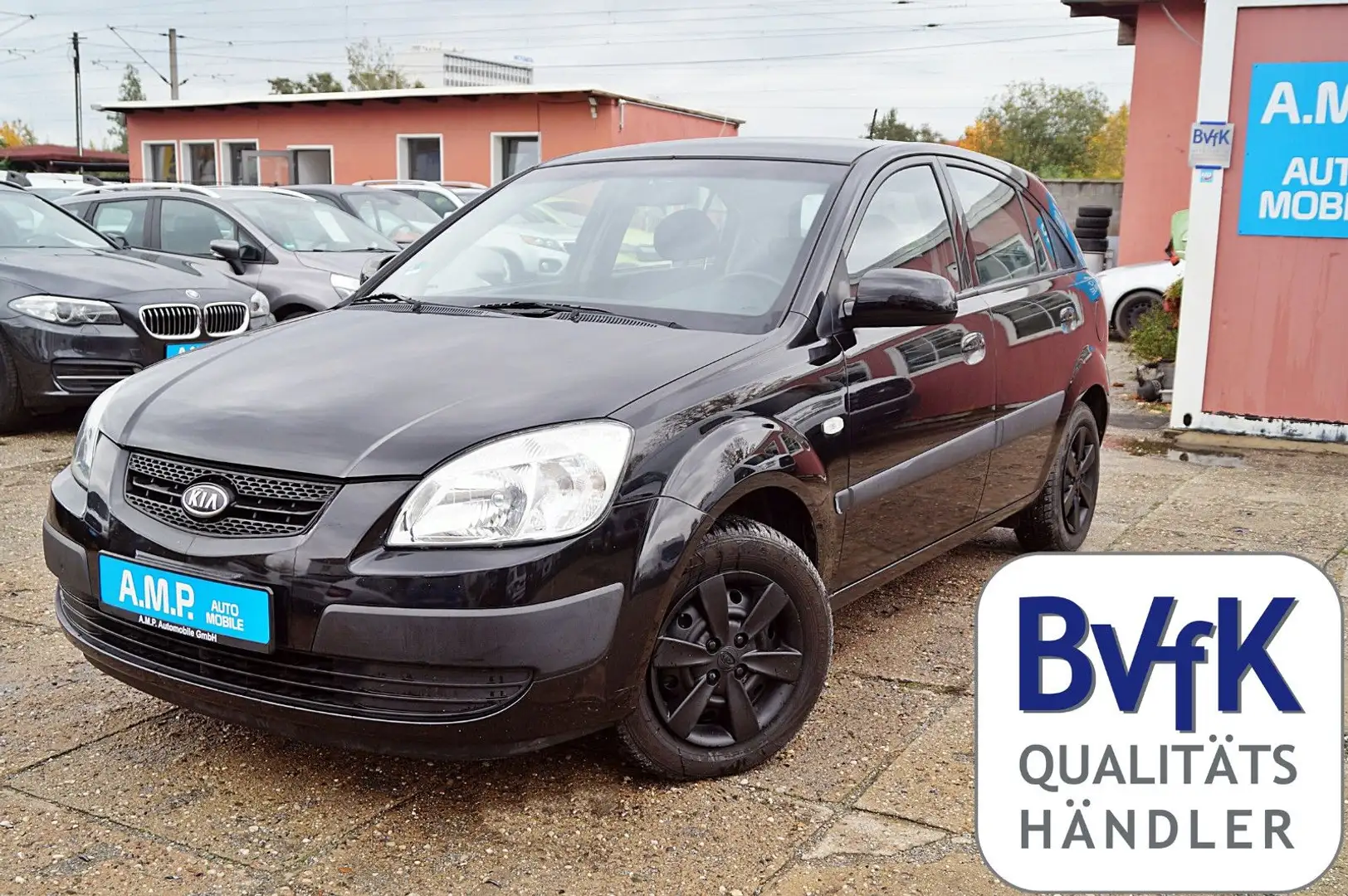 Kia Rio 1.4, TÜV+SERVICE NEU, Klima, el.FH, ZV, ABS Schwarz - 1
