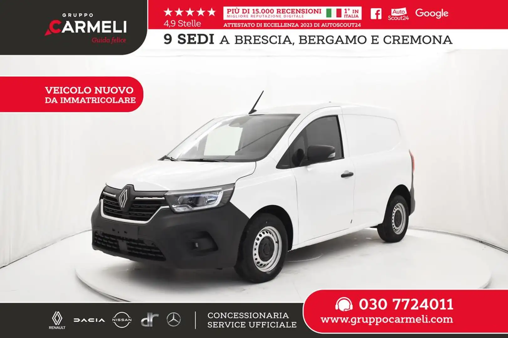 Renault Kangoo van 1.5 Blue dci 115cv L1 my24 AUTOCARRO - IVA Bianco - 1