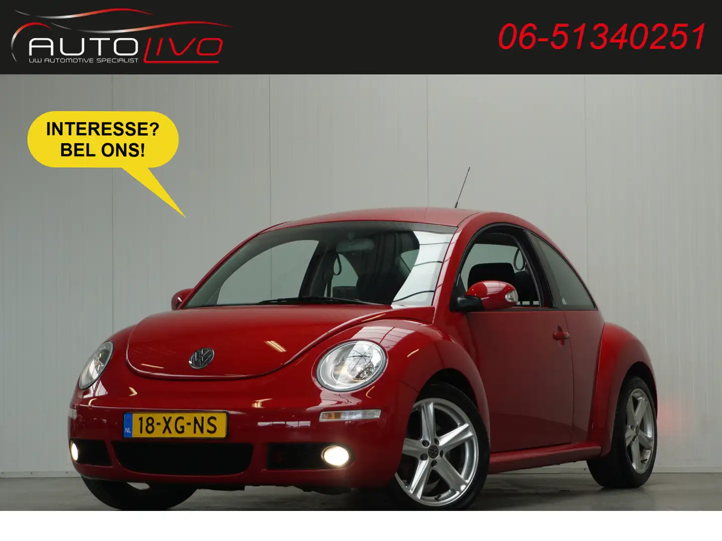 Volkswagen New Beetle 1.8-20V T Highline 150 PK! NL AUTO! BOM VOL!! Rot - 1