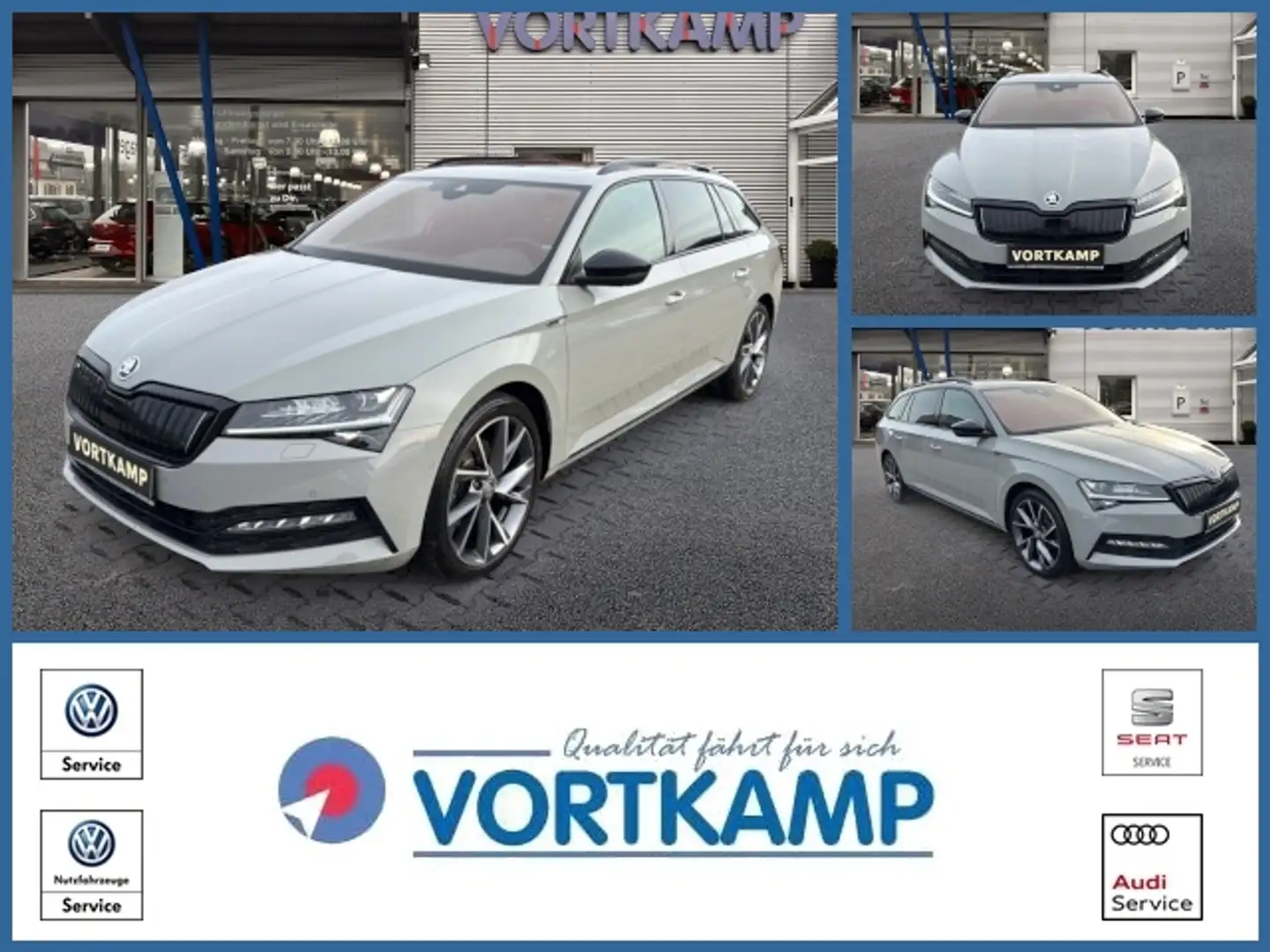 Skoda Superb Sportline iV Pano/AHK/CANTON Grau - 1