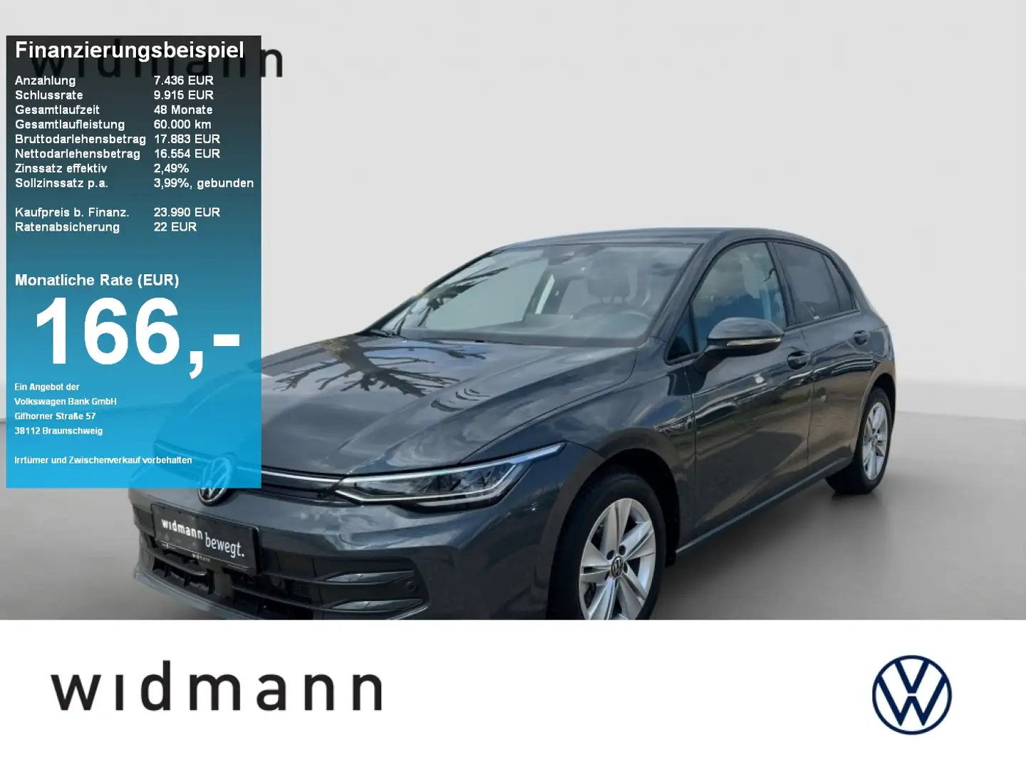 Volkswagen Golf Life 1.5 TSI 116 PS ACC LED App Gris - 1