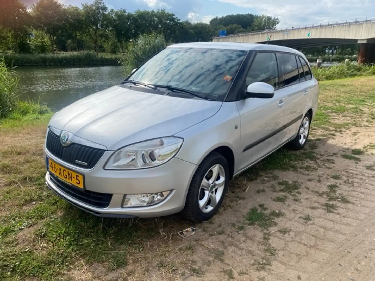 Skoda Fabia Combi 1.2 TDI Greenline Nav/Cruise/AC/Trekhaak Zilver - 1