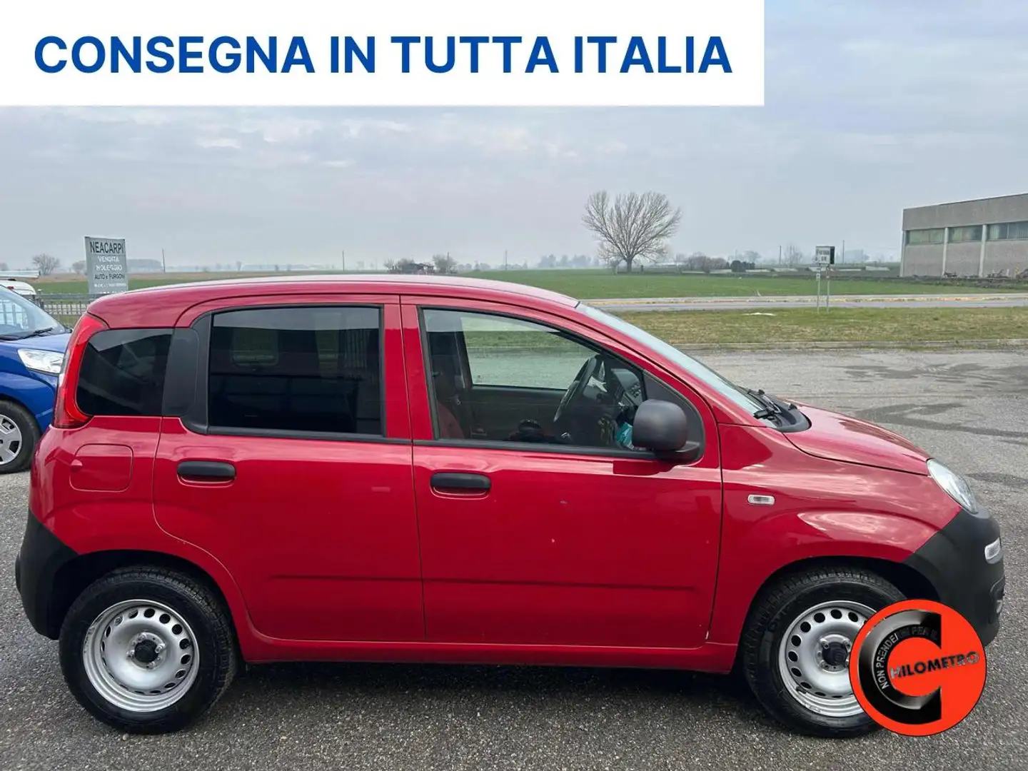 Fiat Panda 1.3 MJT POP 2 POSTI VAN N1 AUTOCARRO-CLIMA- Rot - 2