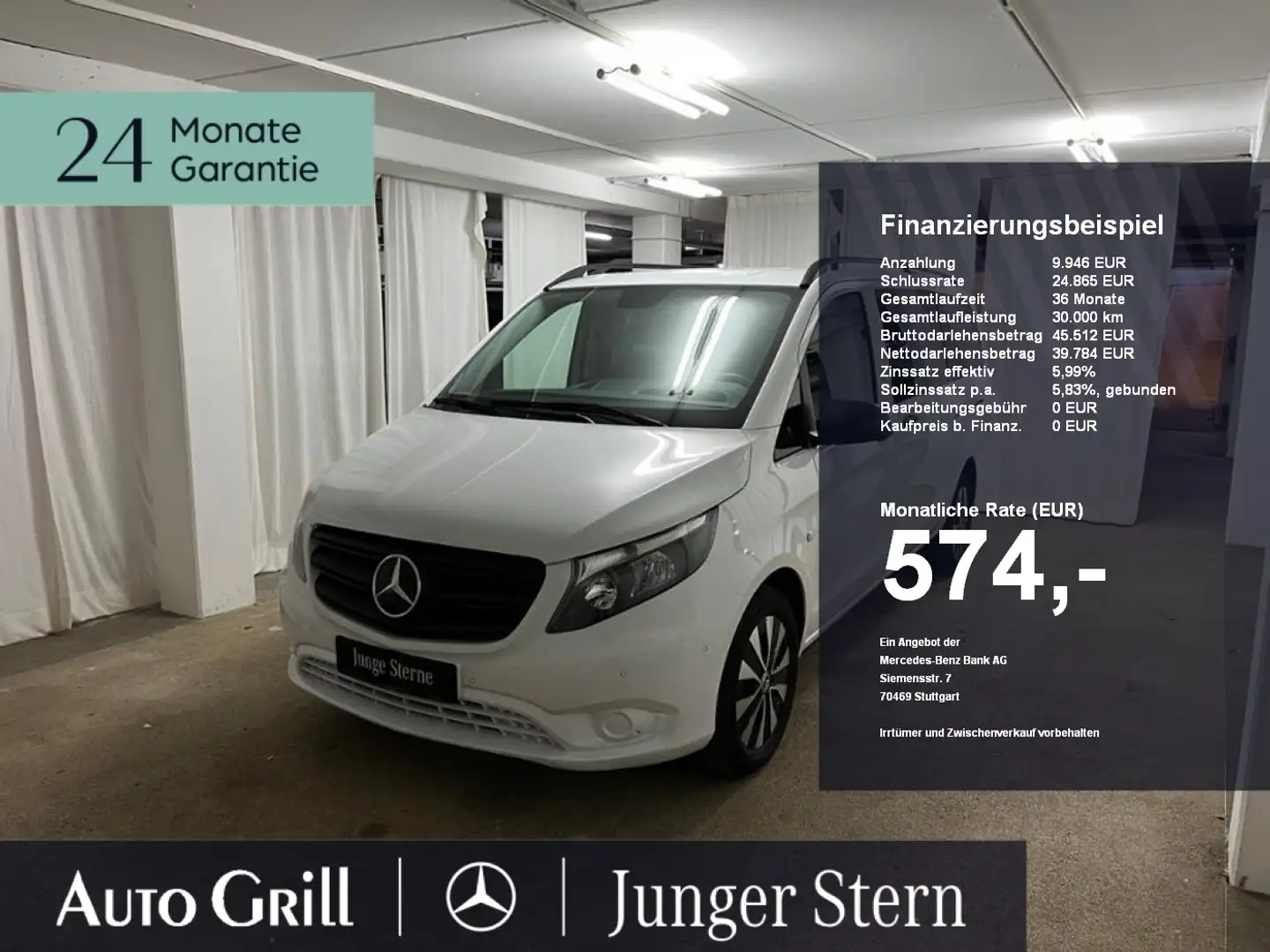 Mercedes-Benz Vito 119 CDI Tourer Pro Ed 2xKlima RfKam AHK Bianco - 1