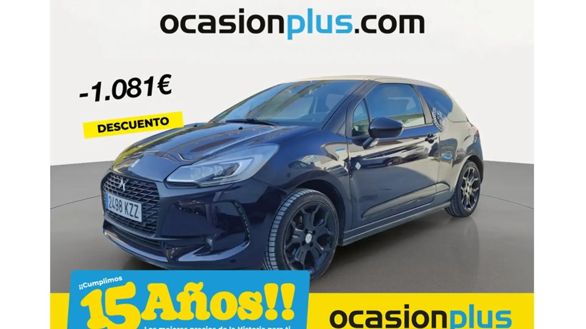 DS Automobiles DS 3 1.2 PureTech S&S Cafe Racer EAT6 110 Bleu - 1