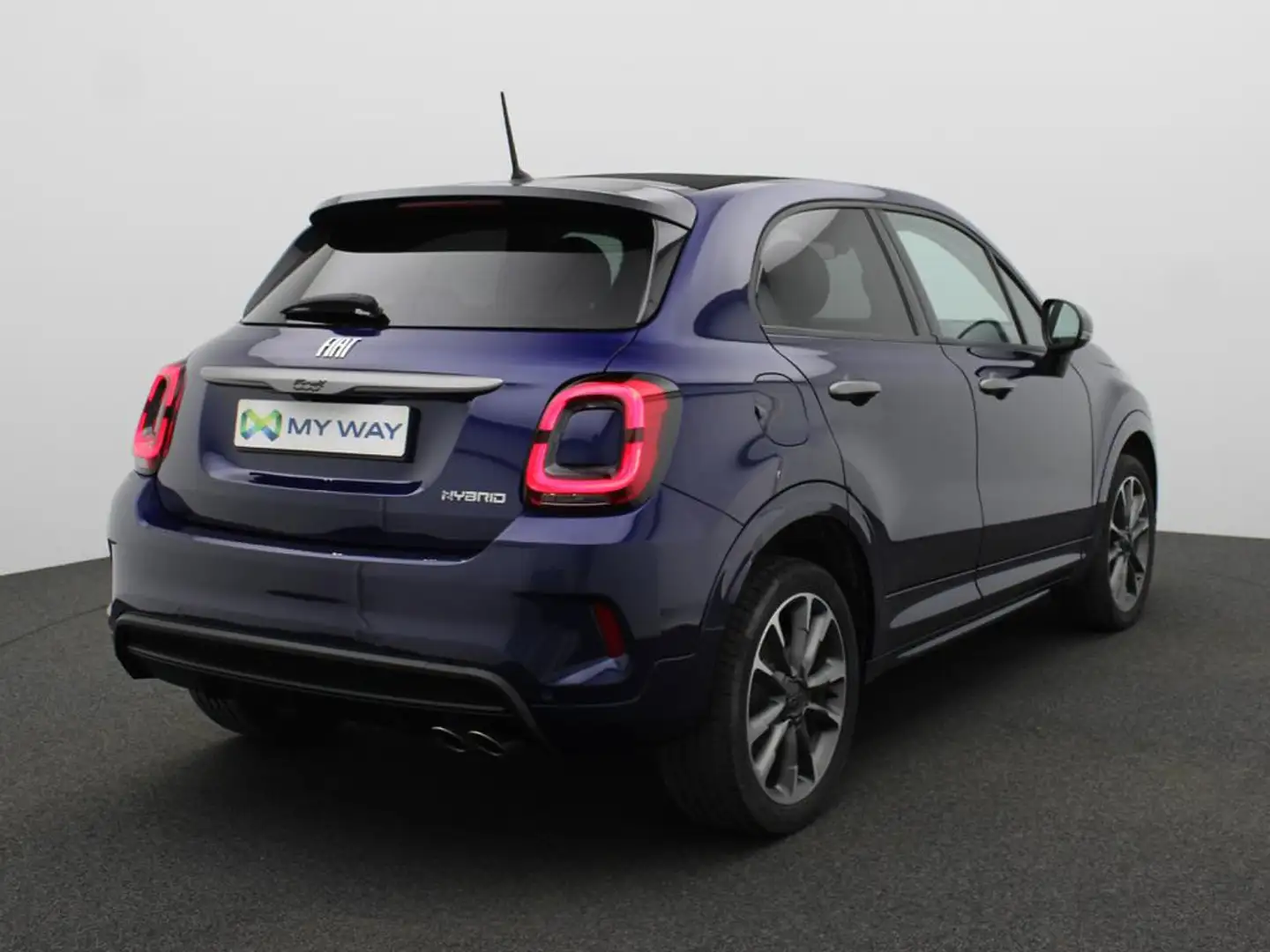Fiat 500X SPORT Dolcevita 1.5 Hybrid 130 PK  DCT / Open Dak / Camera / Apple Carplay Bleu - 2