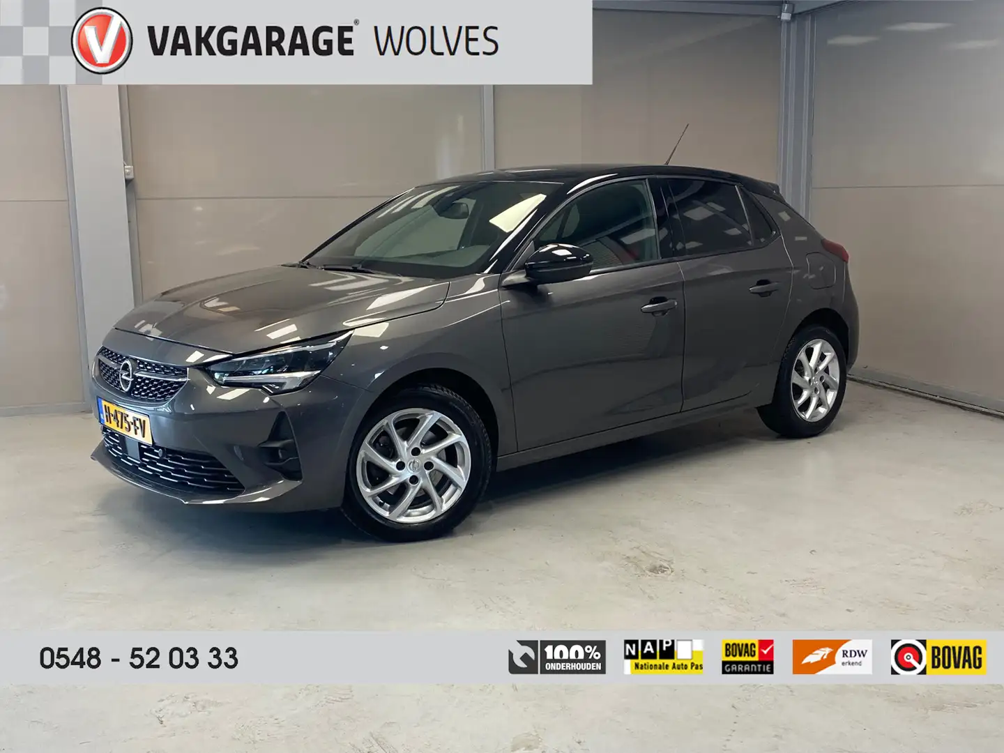 Opel Corsa 1.2 GS Line | CLIMA| LED | NAVI |CAR PLAY | Grijs - 1