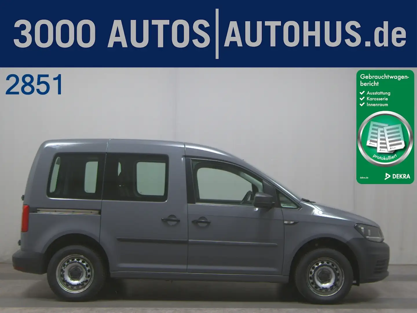 Volkswagen Caddy 1.0 TSI 5-Sitze Navi Shz PDC Grau - 1