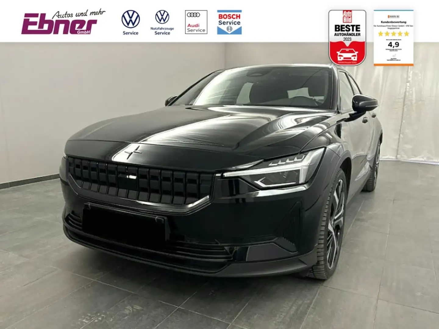 Polestar 2 PERFORMANCE LR 4WD DUAL BREMBO+MEMORY+KEYLESS+NAVI Schwarz - 1