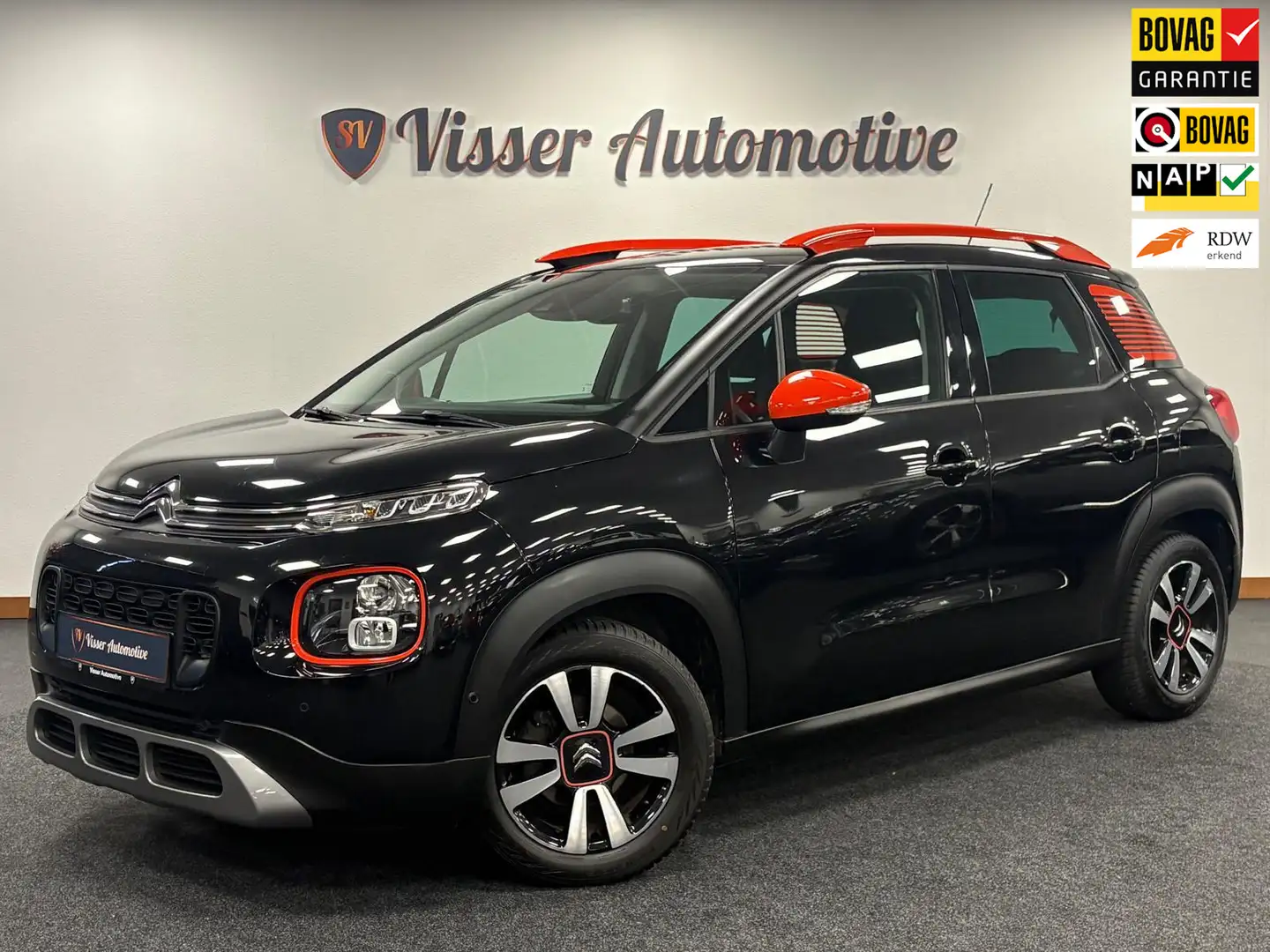 Citroen C3 Aircross 1.2 PureTech Feel*Cruise-Control*Airco*Navi*Androi Zwart - 1