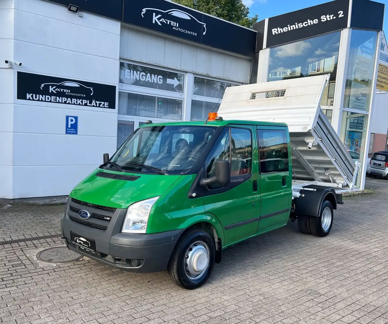 Ford Transit 2.4 TDCi FT 350 3-Seiten-Kipper HU neu Grün - 1