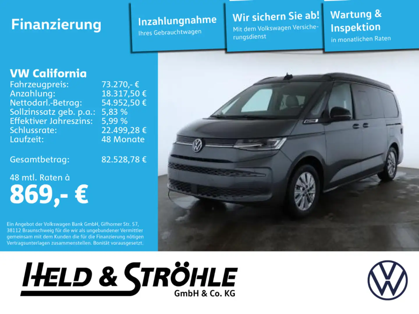 Volkswagen Sonstige T7 California Ocean 1.5 eHybrid DSG 4M IQ AHK Grau - 1