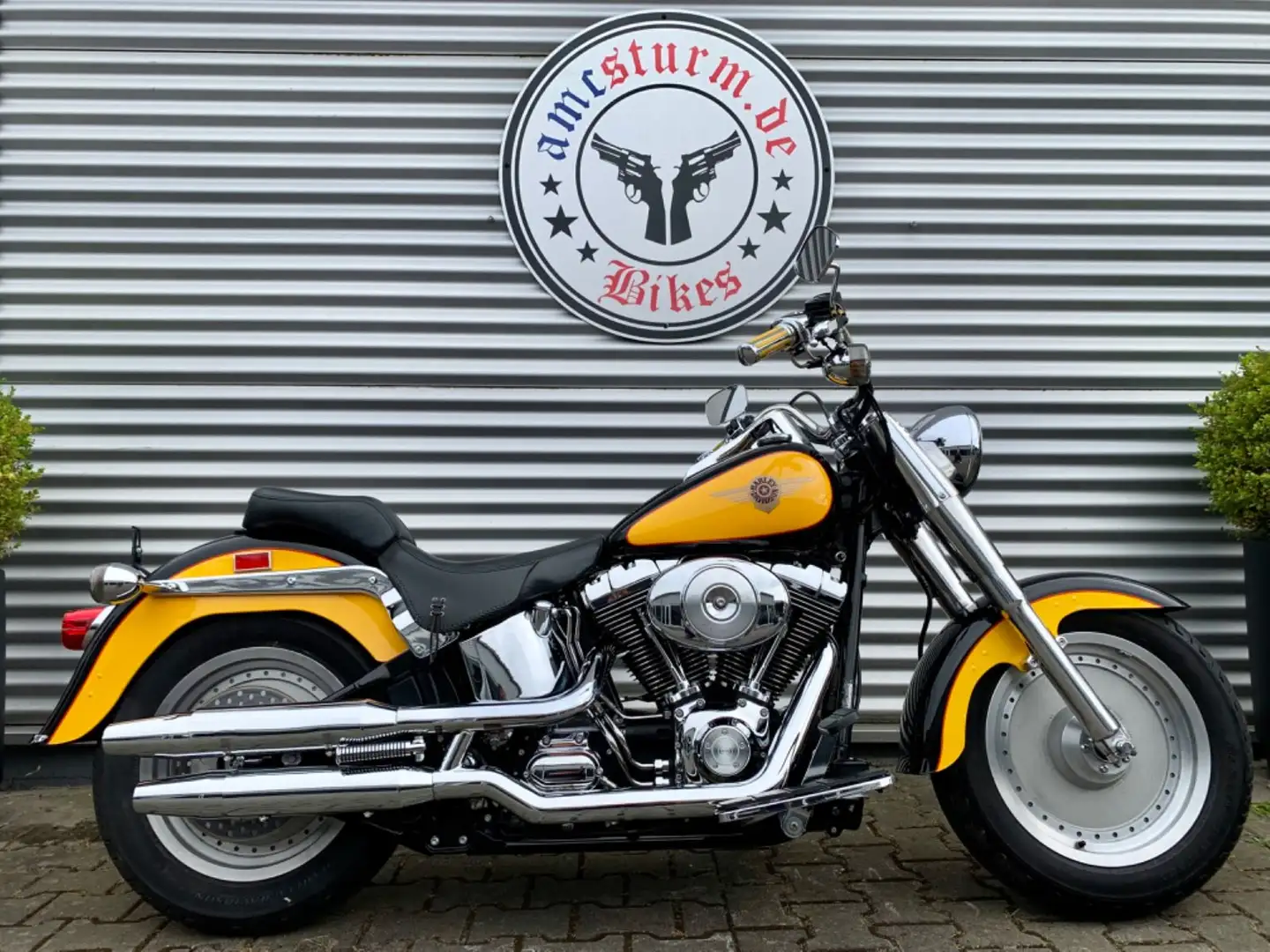 Harley-Davidson FLSTF Fat Boy !!!Vergasermodell!!! Schwarz - 1