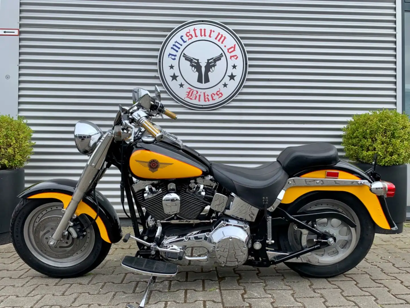 Harley-Davidson FLSTF Fat Boy !!!Vergasermodell!!! Schwarz - 2