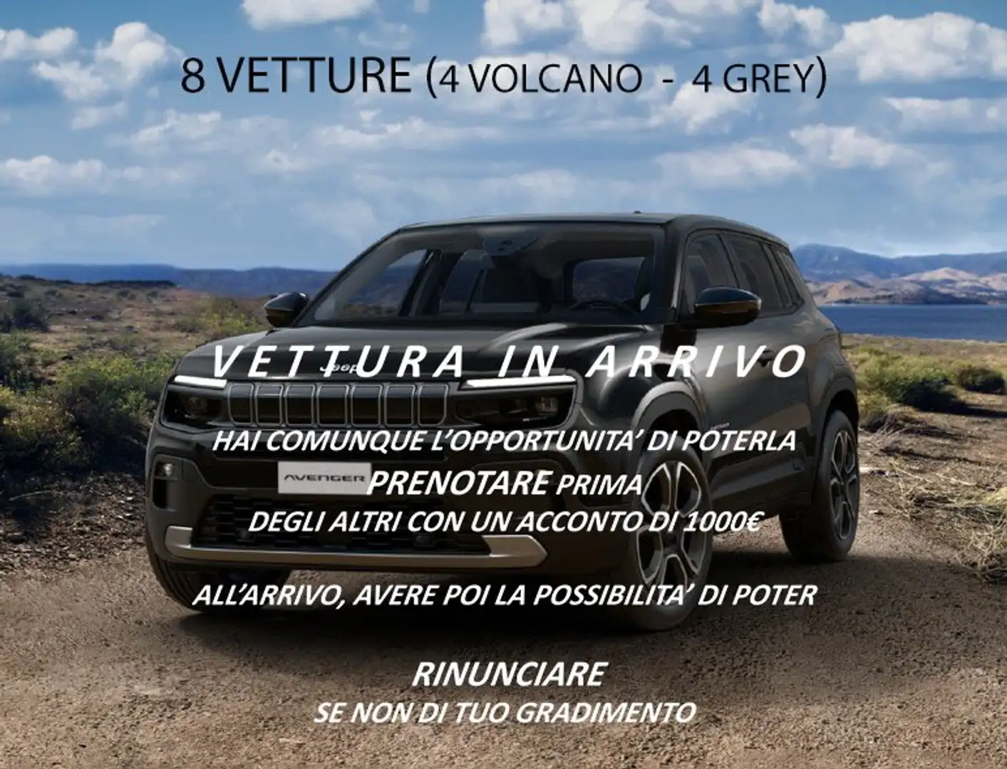 Jeep Avenger 1.2 Turbo 110 CV MHEV Summit LIST 34500€ Nero - 1