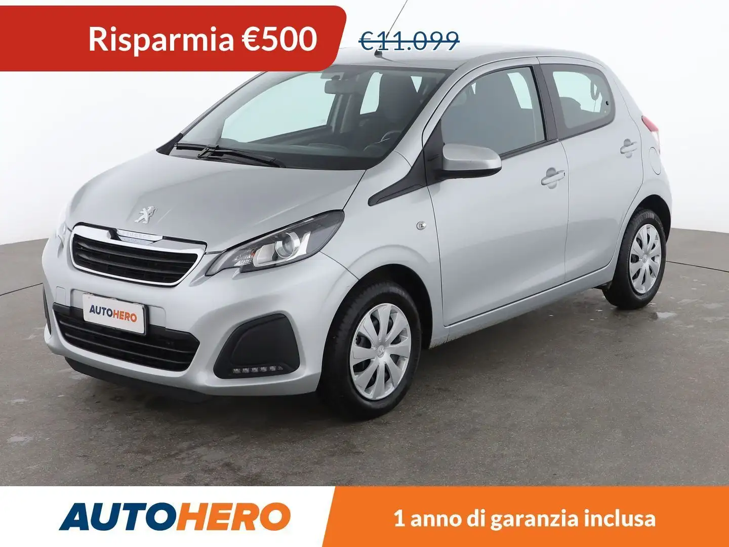 Peugeot 108 1.0 VTi Active 72 CV Argento - 1