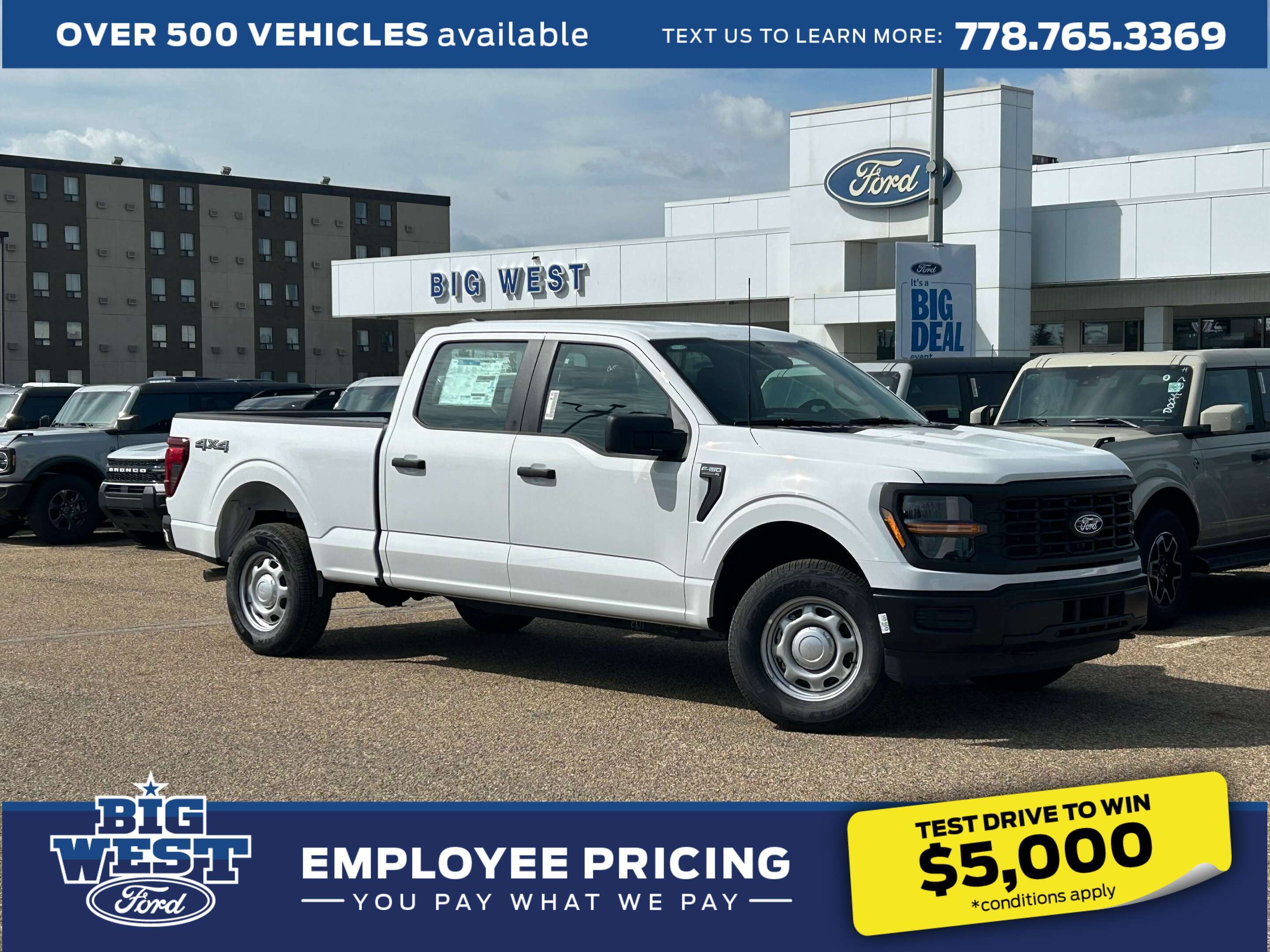 White 2026 Ford F-150 Pickup Truck Four-Wheel Drive Automatic