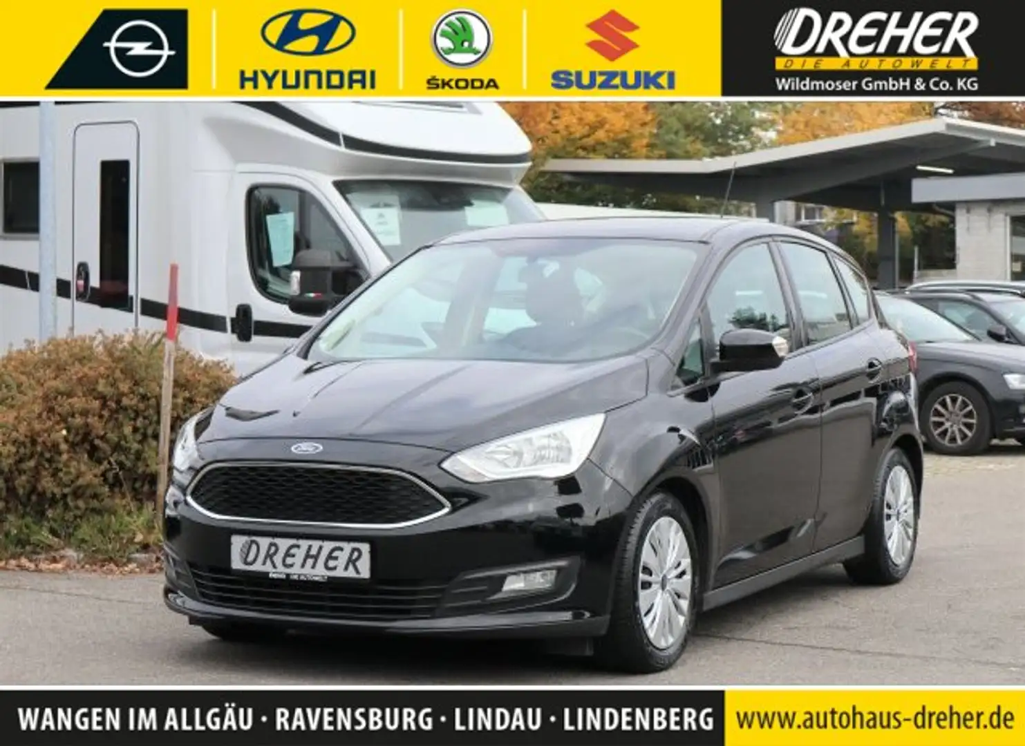 Ford C-Max C-Max 1.0 EcoBoost Trend Klima/Sitzhzg./BC/eFH. Zwart - 1