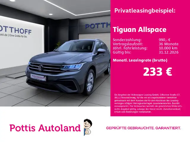 Volkswagen Tiguan Allspace 1.5 TSI DSG LIFE AHK NAVI SITZHZ