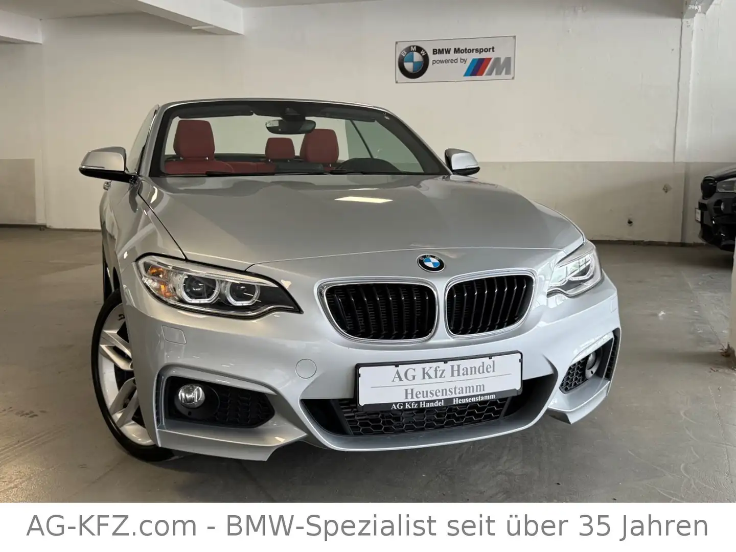BMW 228 i M Sport Paket Cabrio/DEUTSCH/1.Hand/Leder/ Silver - 2