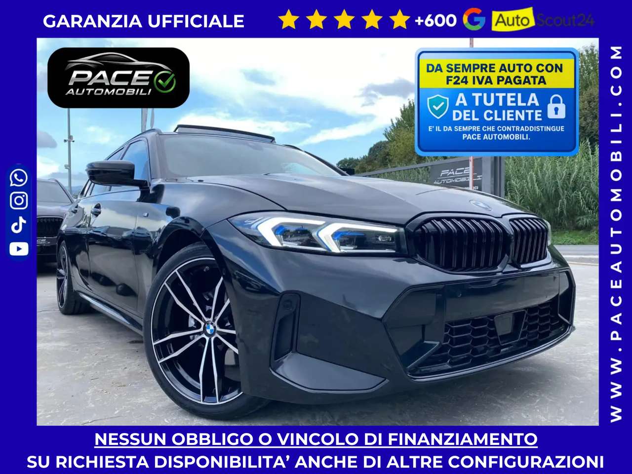 BMW 320 D M SPORT M-SPORT MSPORT TETTO KAMERA BLACK PACK