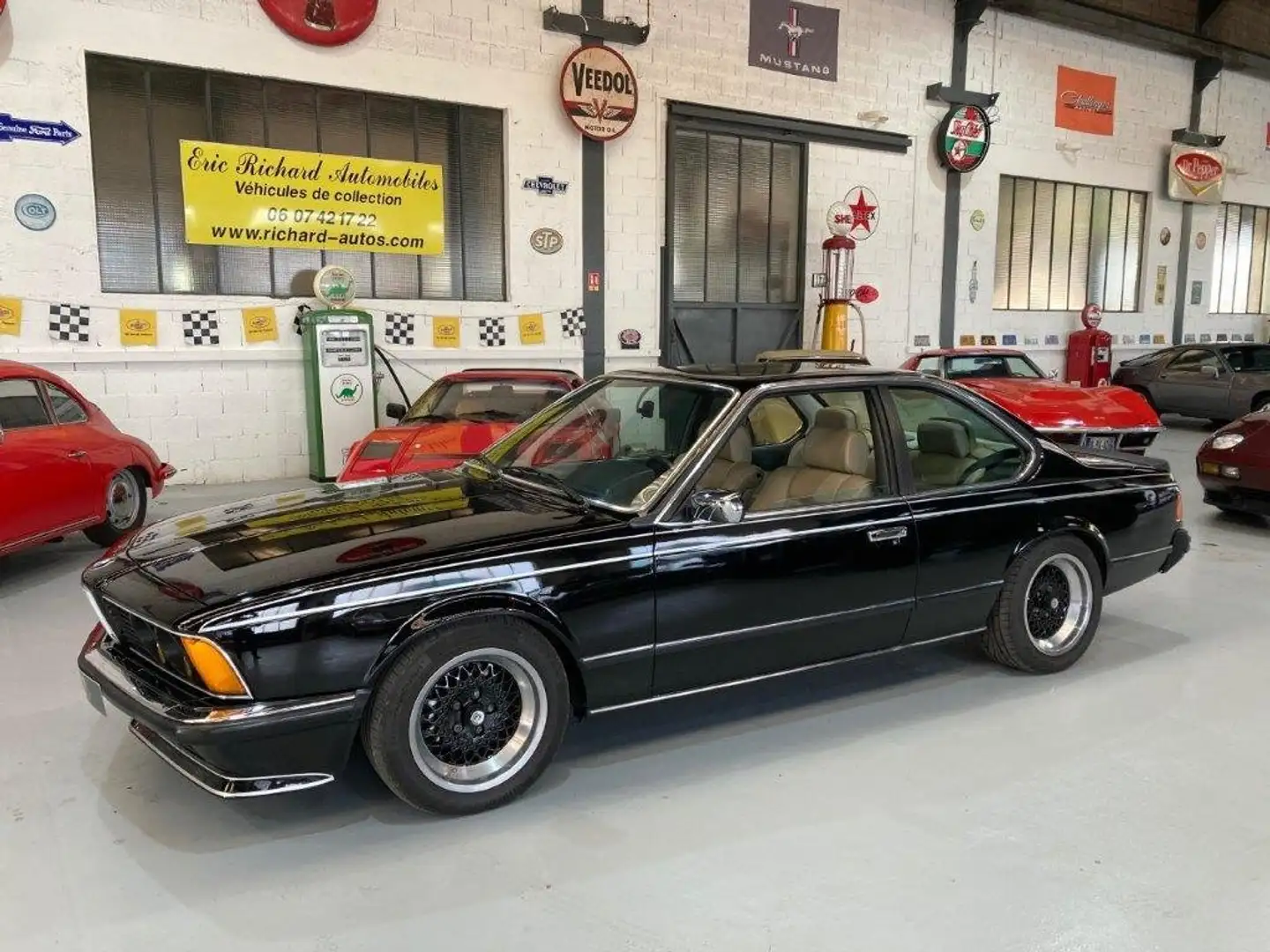 BMW 635 CSI E24 Phase 1 de 1980 en stock en France Negro - 1