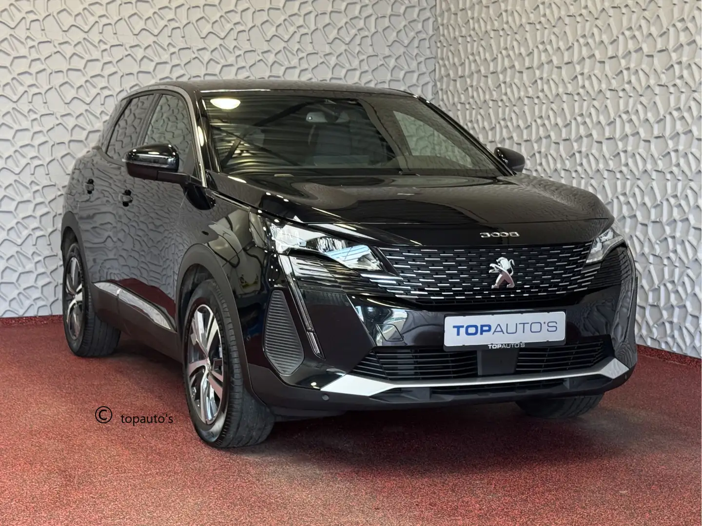 Peugeot 3008 130PK ALLURE LEER I-COCKPIT LED CARPLAY EUROPA.NAV Zwart - 1