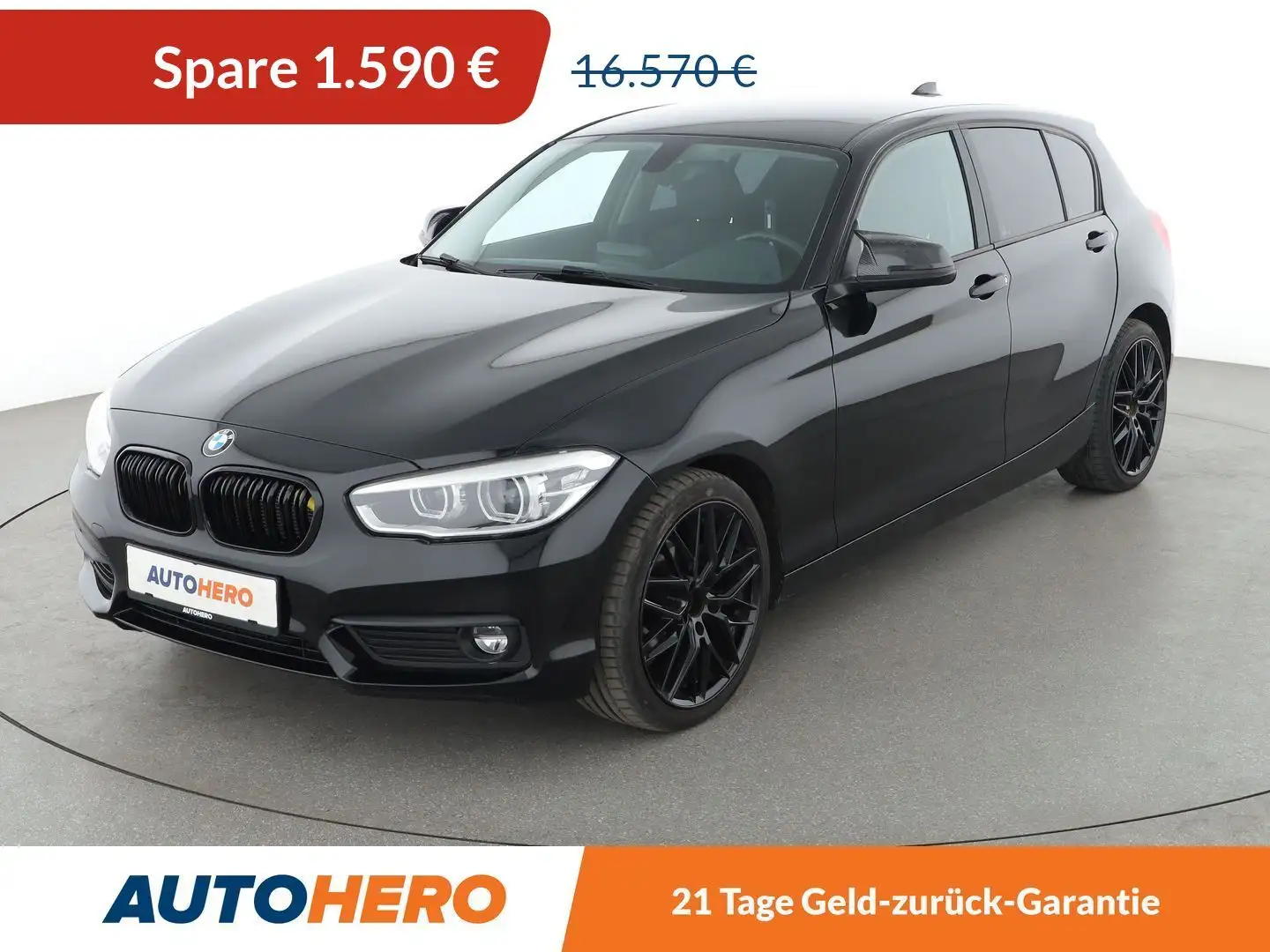 BMW 118 118i Advantage *LED*TEMPO*PDC*SHZ* Nero - 1