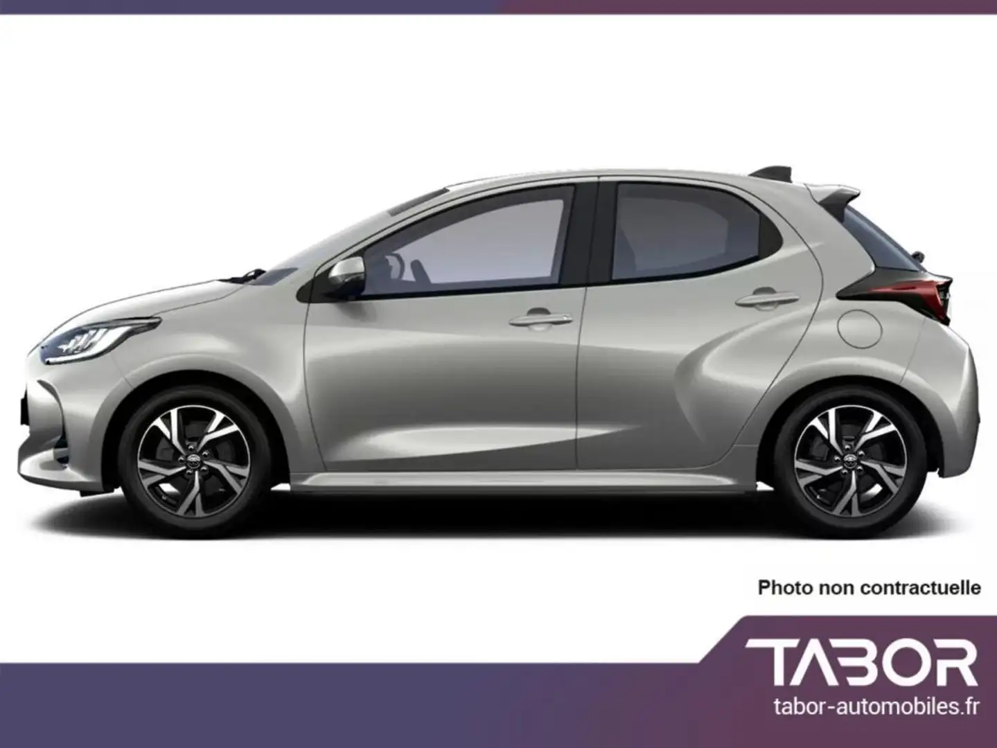 Toyota Yaris 1.5 HEV 116 ECVT ACC LED Cam PrivG Argent - 2