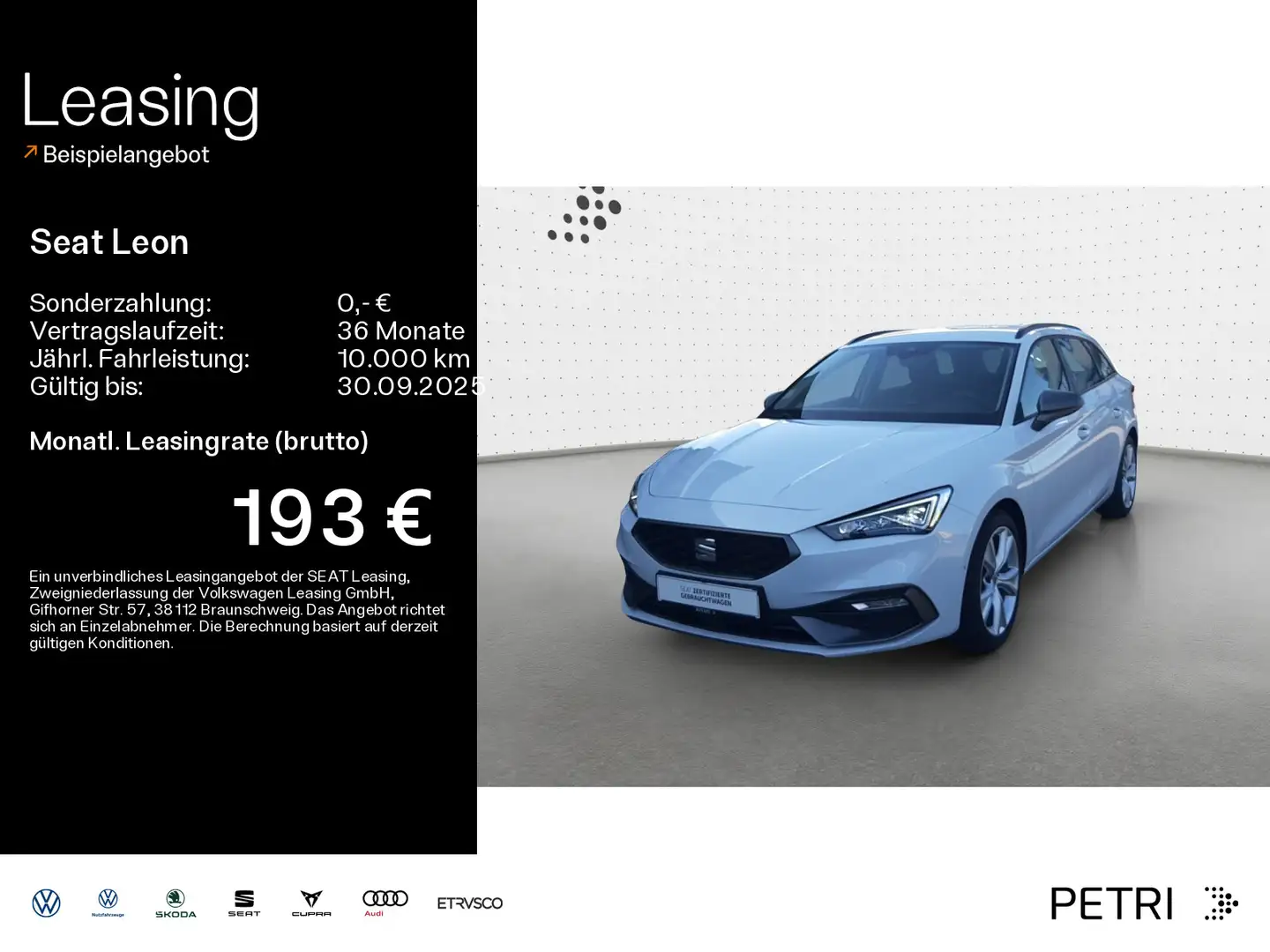 SEAT Leon SP FR-Line 1.5 eTSI 110kW*DSG*KAM*NAVI*SHZ* Blanco - 1