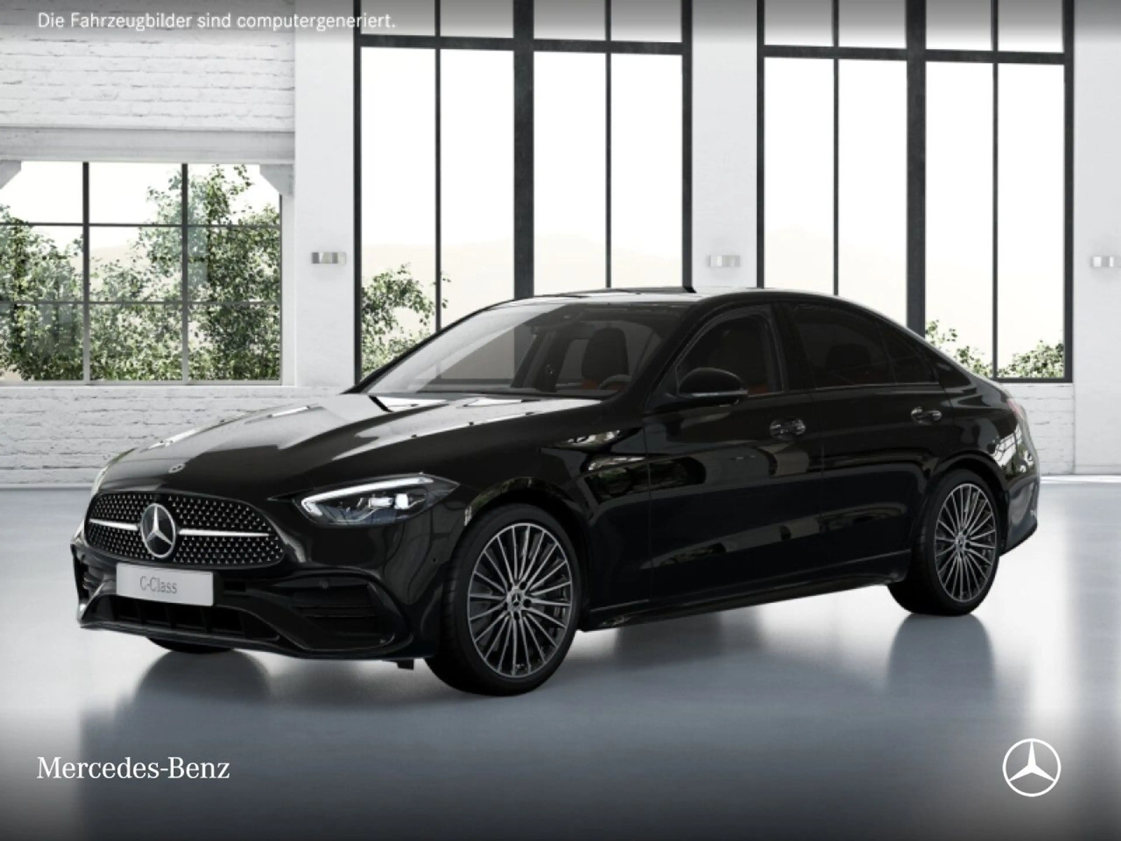 Mercedes-Benz C 180 AMG+NIGHT+PANO+360+LED+19"+TOTW+KEYLESS+9G — photo 13