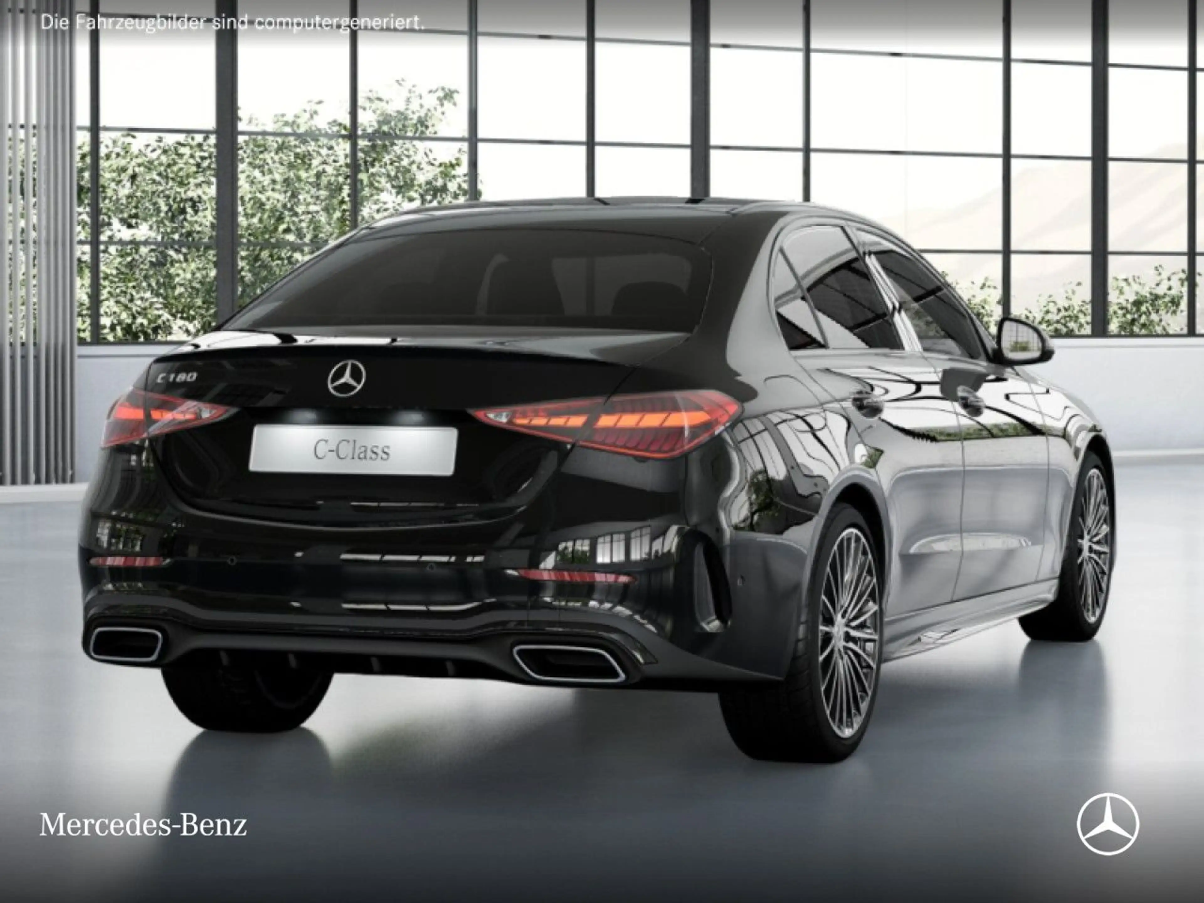 Mercedes-Benz C 180 AMG+NIGHT+PANO+360+LED+19"+TOTW+KEYLESS+9G — photo 4